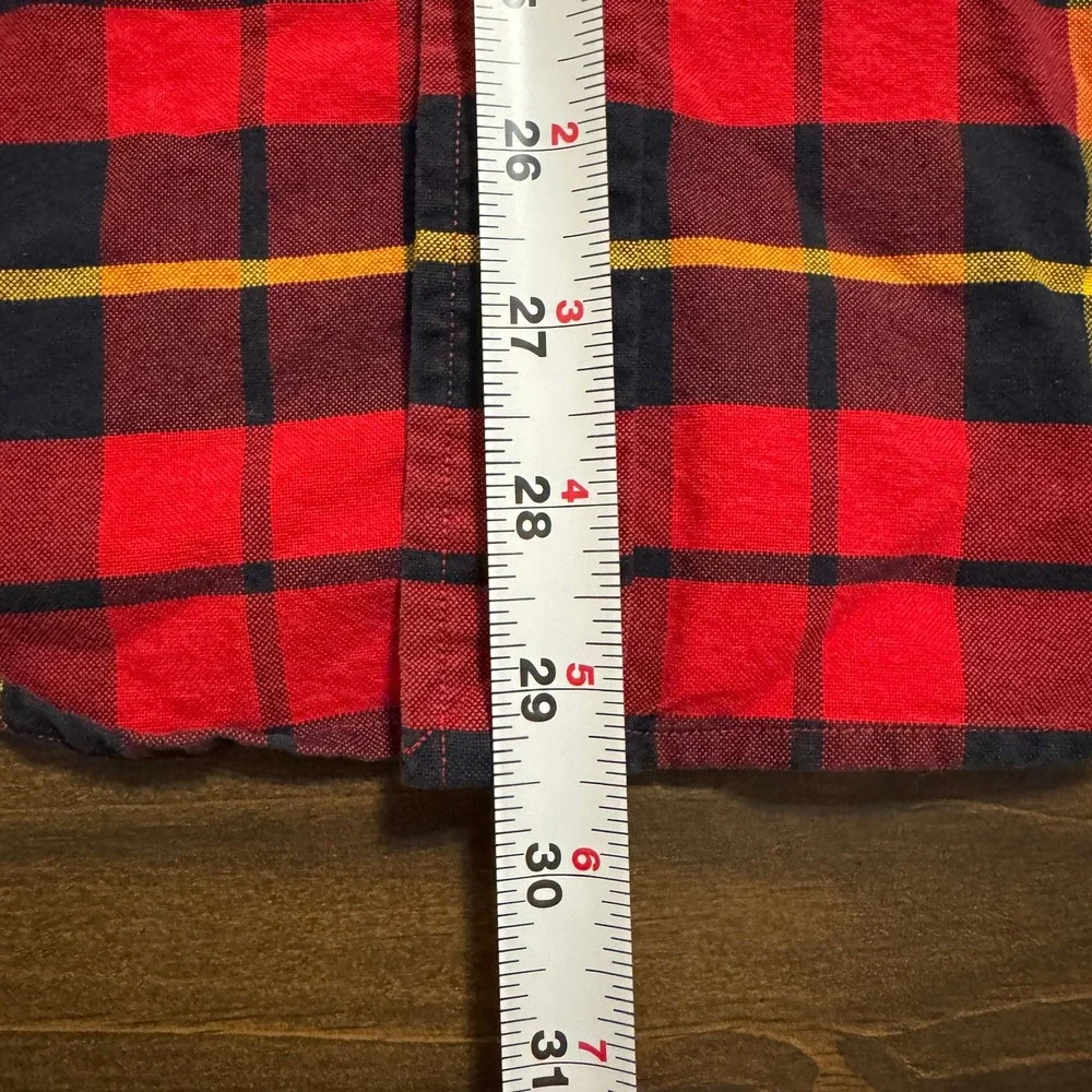 Polo Ralph Lauren Casual Button Down Shirt Mens M Preppy Long Sleeve Flannel Red